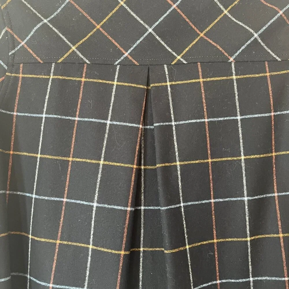 Pendleton buttondown XS black plaid women oversized flannel - Picture 7 of 11